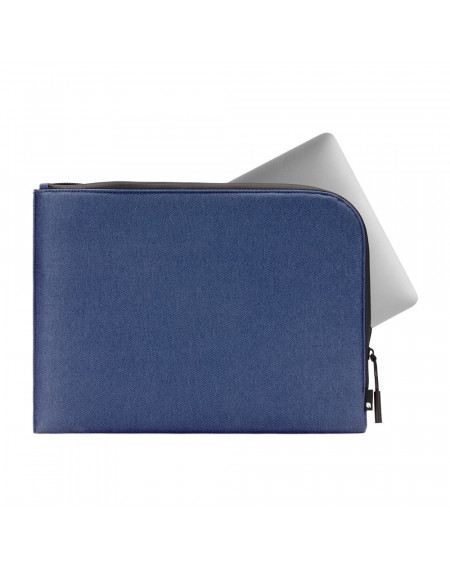 Incase - Sleeve Facet in tessuto spigato riciclato per MacBook 13'' - Blu Navy