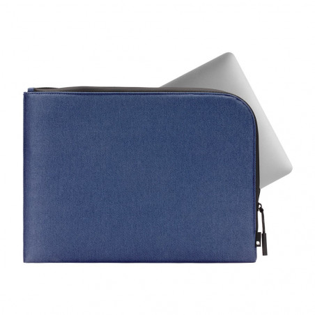 Incase - Sleeve Facet in tessuto spigato riciclato per MacBook 13'' - Blu Navy
