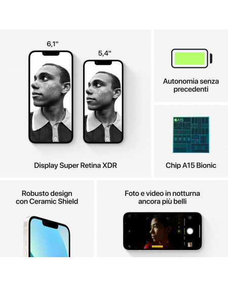 iPhone 13 128GB Galassia - Prodotto rigenerato grado A