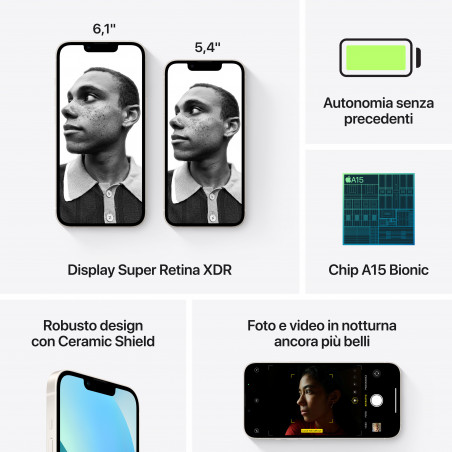 iPhone 13 128GB Galassia - Prodotto rigenerato grado A