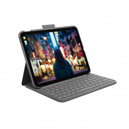 Logitech Slim Folio, custodia con Tastiera Bluetooth per iPad 10th gen.