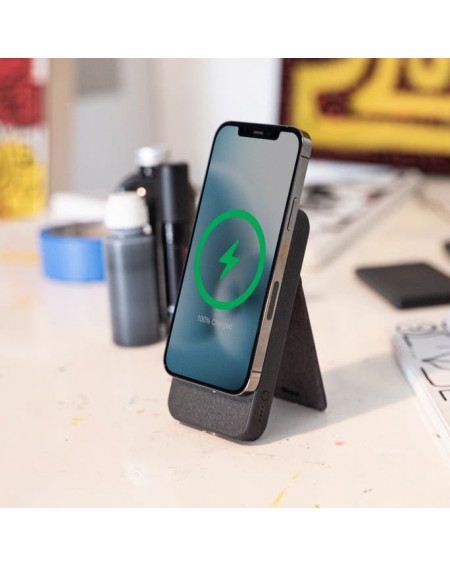 mophie - Snap+ Batteria Portatile 10K con stand per iPhone con MagSafeÂ® - Nero
