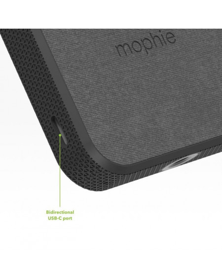 mophie - Snap+ Batteria Portatile 10K con stand per iPhone con MagSafeÂ® - Nero
