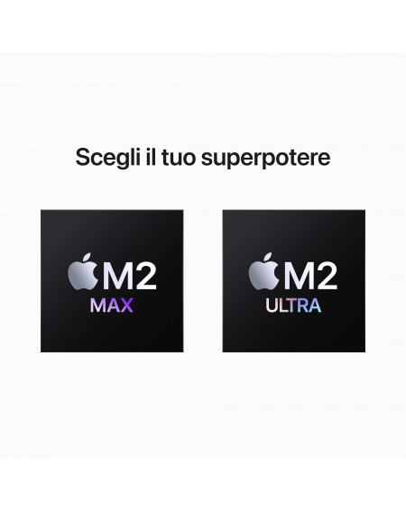 Mac Studio  Apple M2 Max chip con 12-core CPU and 30-core GPU, 512GB SSD