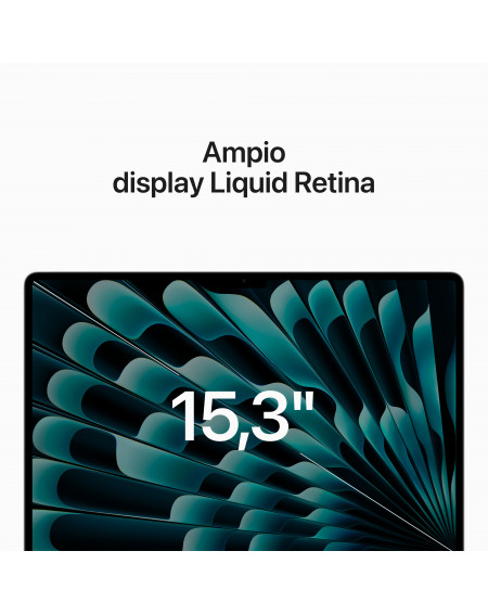 MacBook Air 15'' Apple M2 8-core CPU e 10-core GPU, HD 256GB - Argento
