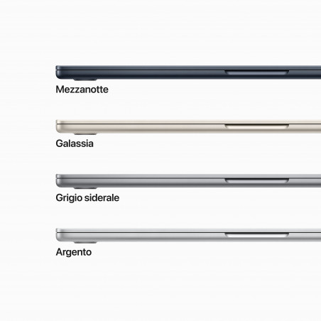 MacBook Air 15'' Apple M2 8-core CPU e 10-core GPU, HD 256GB - Grigio Siderale