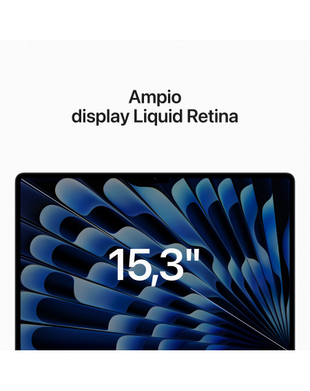 MacBook Air 15'' Apple M2 8-core CPU e 10-core GPU, HD 512GB - Mezzanotte