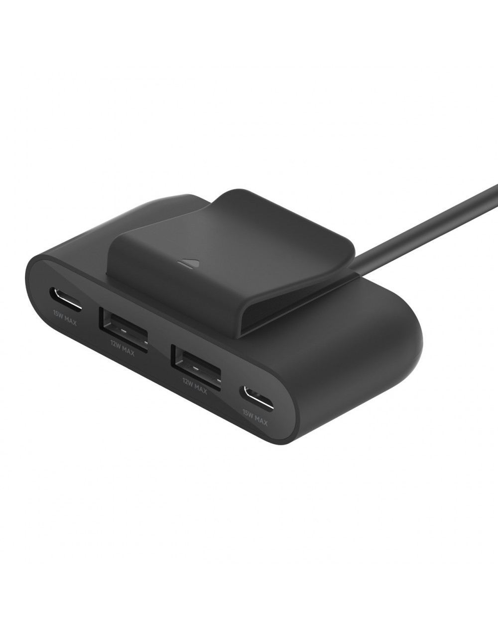 4-PORT USB POWER EXTENDER 2M - BLACK