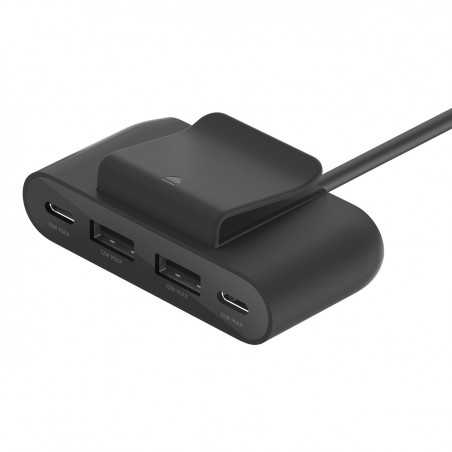 4-PORT USB POWER EXTENDER 2M - BLACK