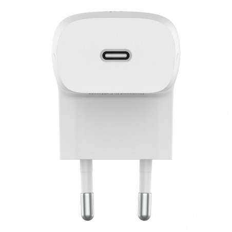 CARICABATTERIE DA PARETE CON PPS PORTA USB-C PD 20W - BIANCO