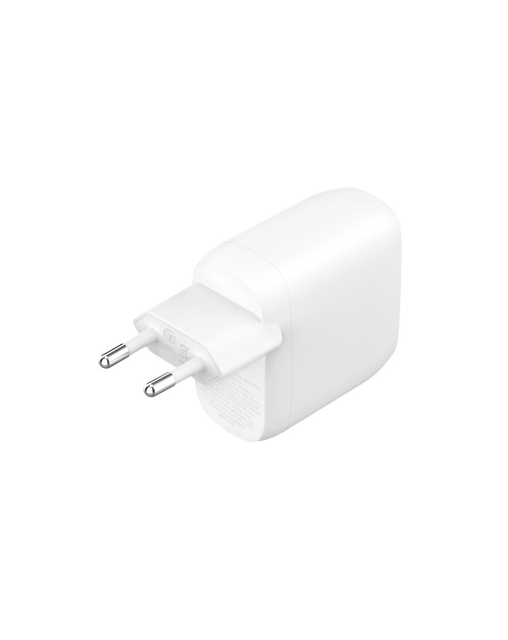 CARICABATTERIE DA PARETE DUAL 30W PORTA USB-C PD 60W - BIANCO CARICABATTERIE DA PARETE DUAL 30W PORTA USB-C PD 60W - BIANCO