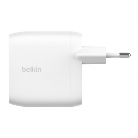 CARICABATTERIE DA PARETE DUAL 30W PORTA USB-C PD 60W - BIANCO