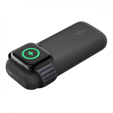 POWERBANK 10K CON APPLE WATCH FAST CHARGER - NERO