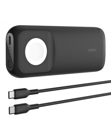 POWERBANK 10K CON APPLE WATCH FAST CHARGER - NERO
