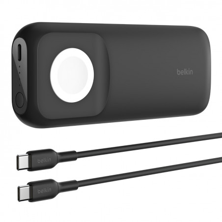 POWERBANK 10K CON APPLE WATCH FAST CHARGER - NERO