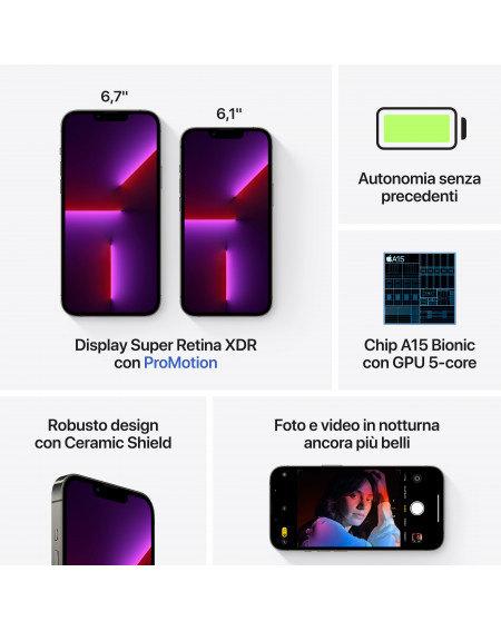 iPhone 13 Pro 1TB Grafite - Prodotto rigenerato grado A