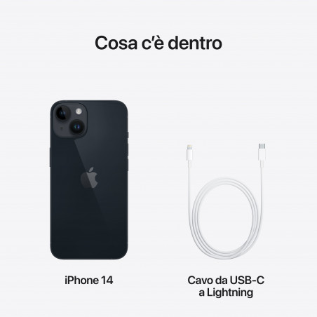 iPhone 14 256GB Mezzanotte - Prodotto rigenerato di grado B