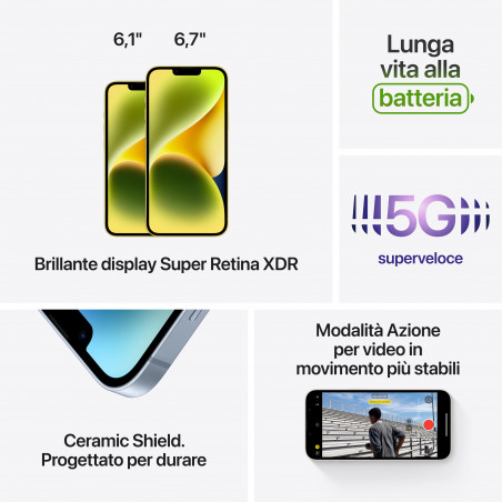 iPhone 14 512GB Blu  -  prodotto rigenerato grado AAA