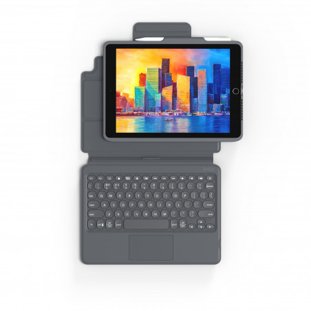 Zagg - Pro Keys tastiera con cust con Trackpad per iPad 10.2'' - Tedesco