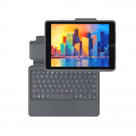 Zagg - Pro Keys tastiera con cust con Trackpad per iPad 10.2'' - Tedesco