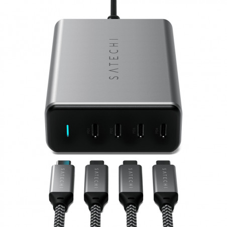 GAN USB-C CHARGER 165W 4 PORTS - SPACE GRAY