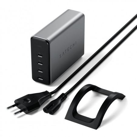 CARICATORE GAN USB-C 165W 4 PORTE - SPACE GRAY