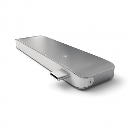 Satechi ST-TCUHM - Hub Tipo-C USB 3.0 2 in 1 per MacBook (3x USB3 1x mSD 1x SD) - SPACE GRAY