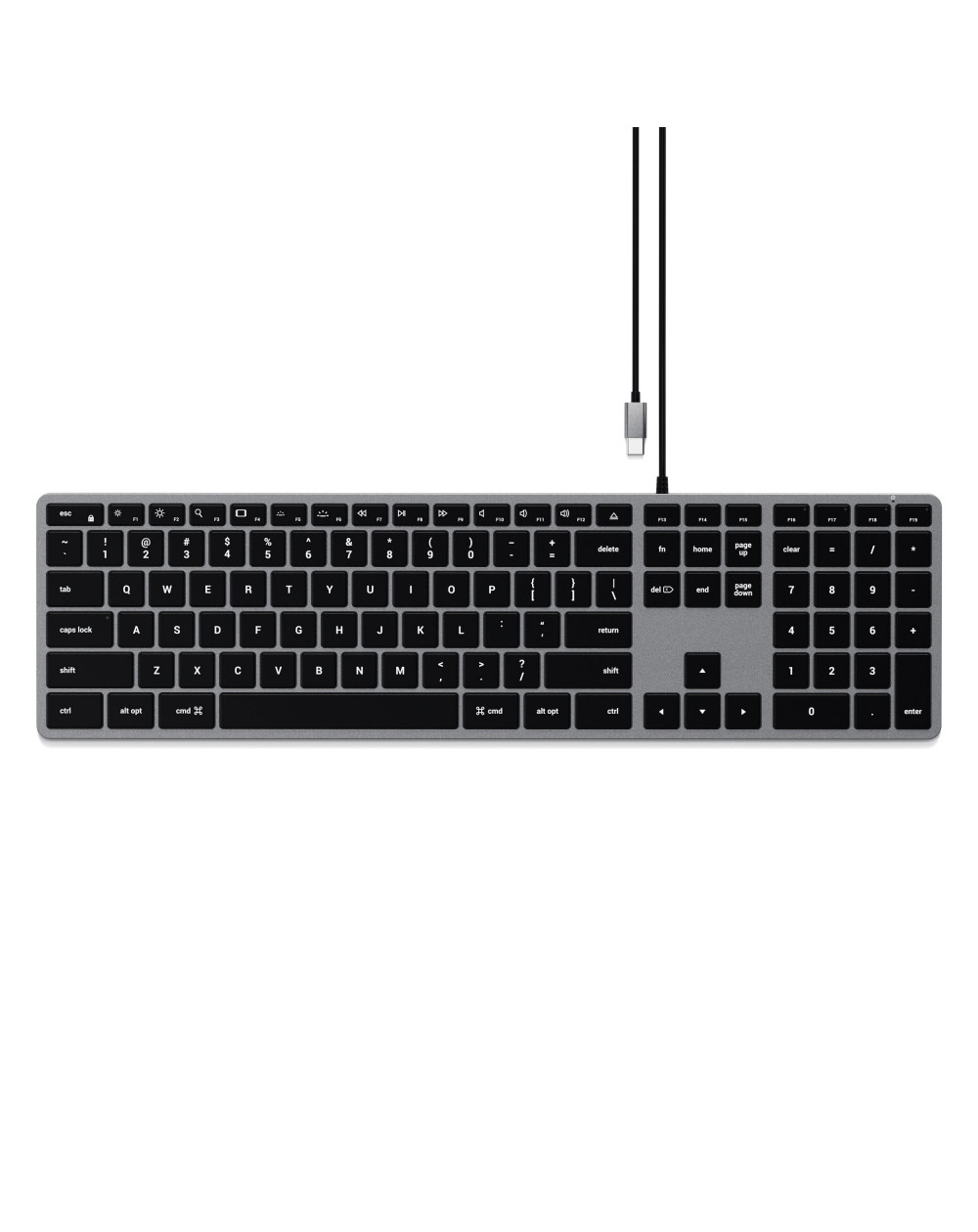 Satechi Wired USB-C Keyboard Aluminum ITA (Space Gray)