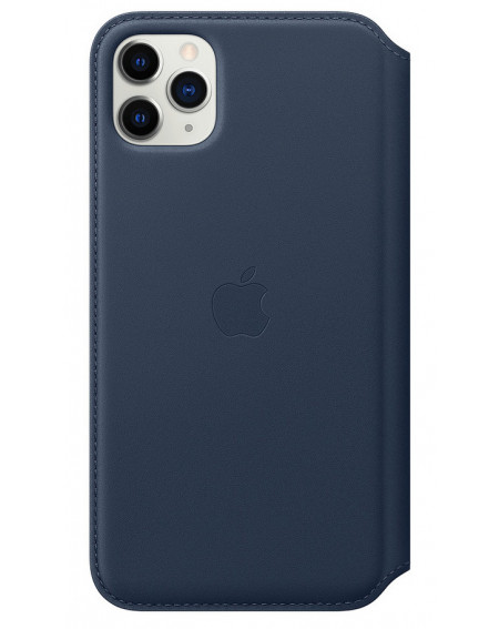 Apple iPhone 11 Pro Max Leather Folio - Deep Sea Blue