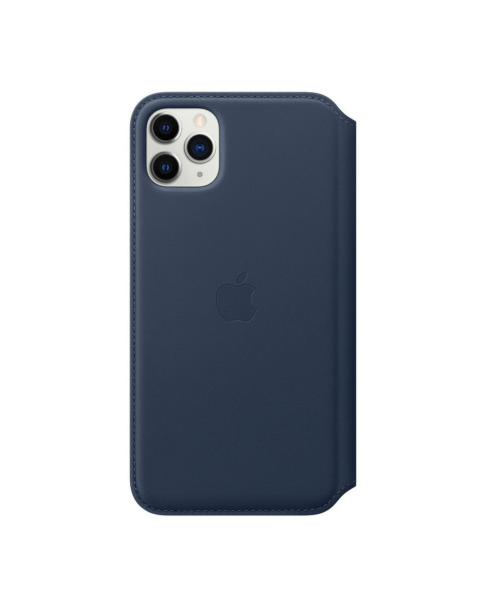 Apple iPhone 11 Pro Max Leather Folio - Deep Sea Blue