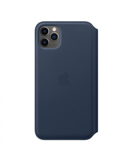 Apple iPhone 11 Pro Max Leather Folio - Deep Sea Blue