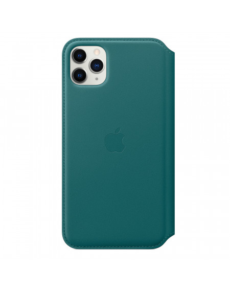 Apple iPhone 11 Pro Max Leather Folio - Peacock