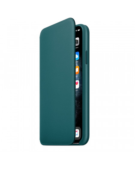 Apple iPhone 11 Pro Max Leather Folio - Peacock
