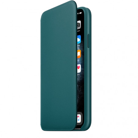 Apple iPhone 11 Pro Max Leather Folio - Peacock