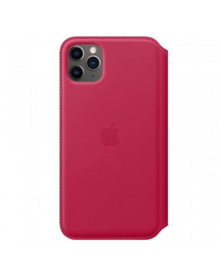 Apple iPhone 11 Pro Max Leather Folio - Raspberry