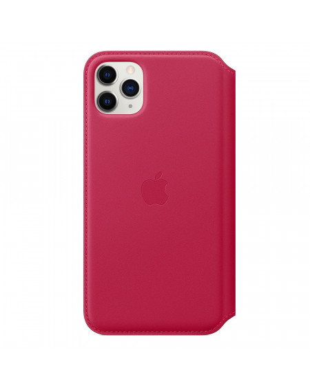 Apple iPhone 11 Pro Max Leather Folio - Raspberry