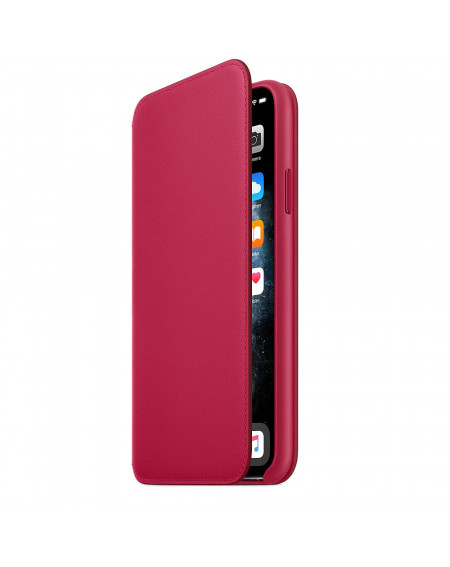 Apple iPhone 11 Pro Max Leather Folio - Raspberry