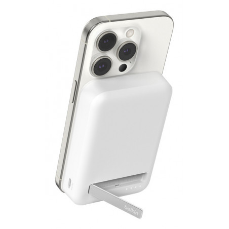 10K QI2 MAGSAFE COMPATIBLE POWERBANK WITH KICKSTAND WHITE