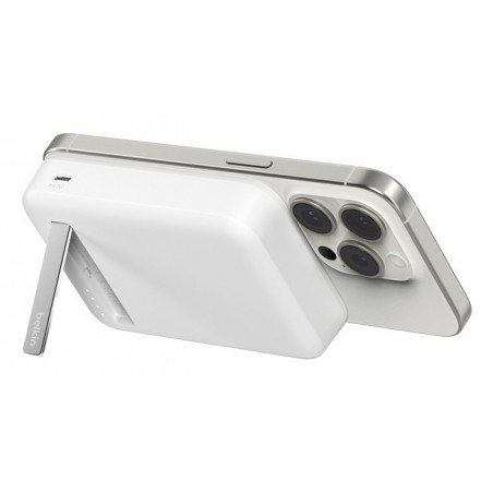 10K QI2 MAGSAFE COMPATIBLE POWERBANK WITH KICKSTAND WHITE