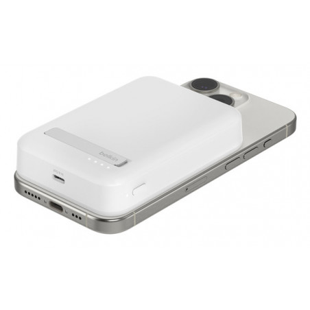 10K QI2 MAGSAFE COMPATIBLE POWERBANK WITH KICKSTAND WHITE