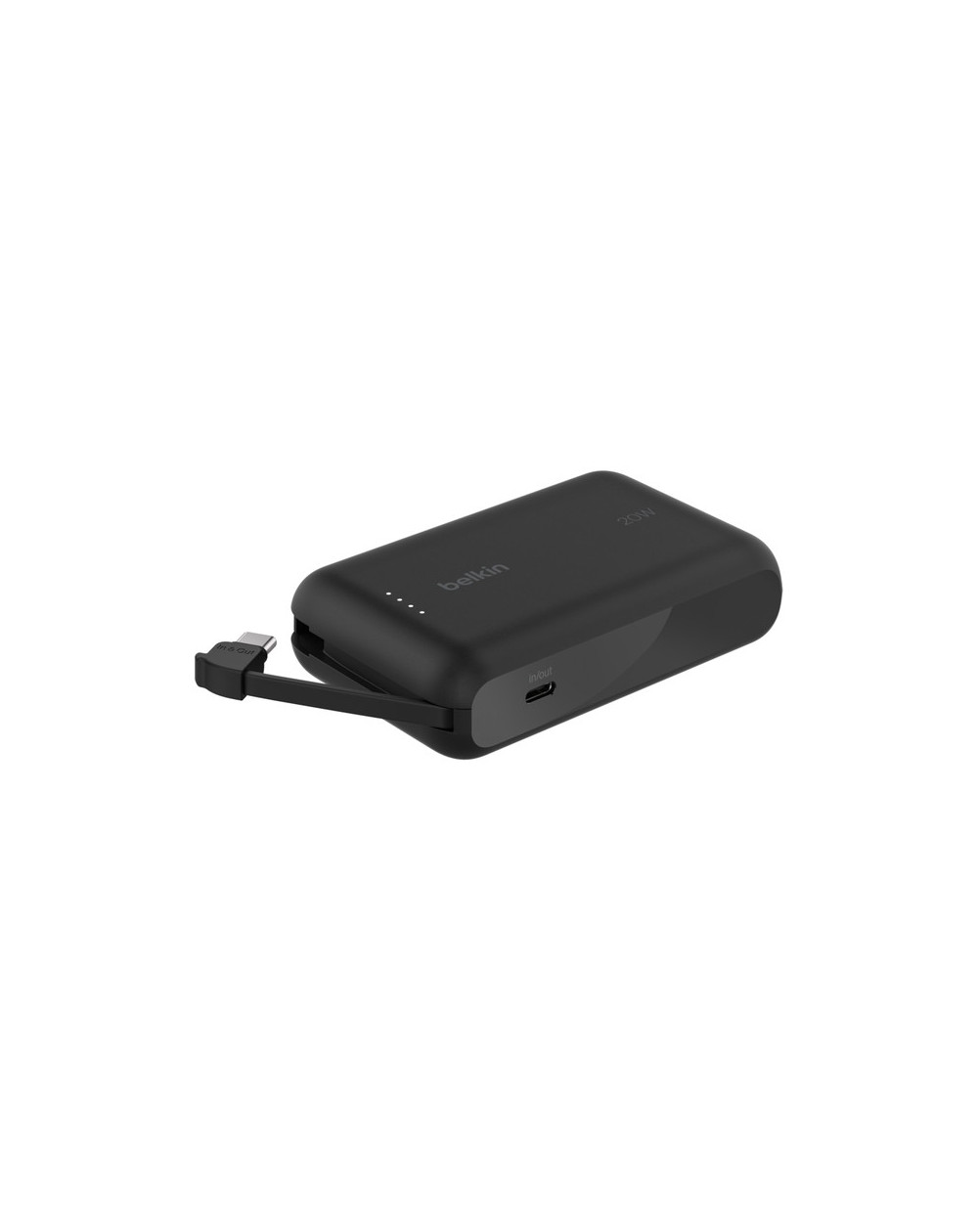 BOOSTCHARGE POWER BANK 10K WITH INTEGRATED CABLE
