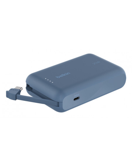 BOOSTCHARGE POWERBANK 10K W INTEGRATED CABLE,BLUE