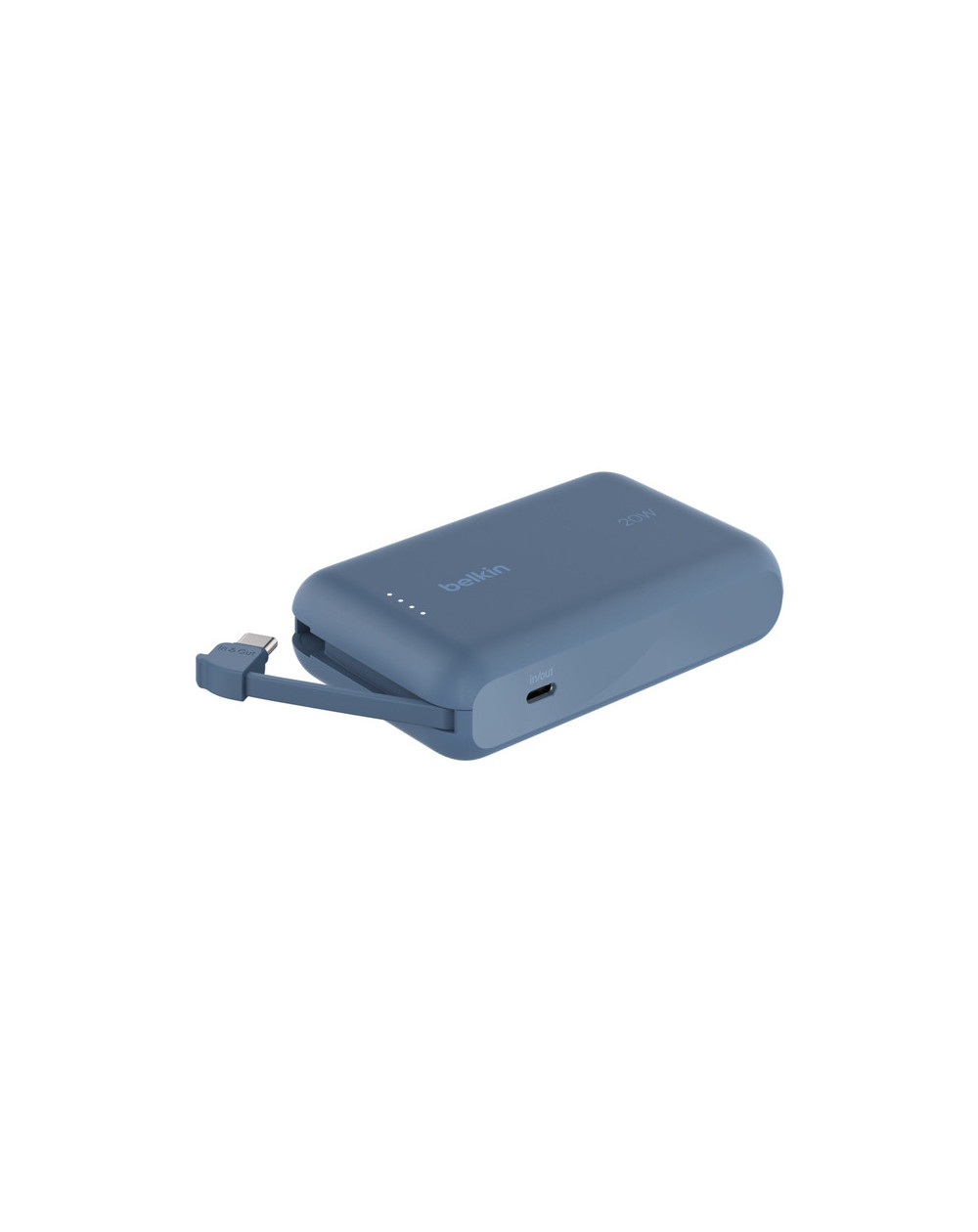 BOOSTCHARGE POWERBANK 10K W INTEGRATED CABLE,BLUE