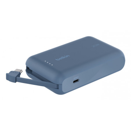 BOOSTCHARGE POWERBANK 10K W INTEGRATED CABLE,BLUE
