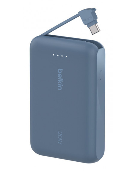 BOOSTCHARGE POWERBANK 10K W INTEGRATED CABLE,BLUE