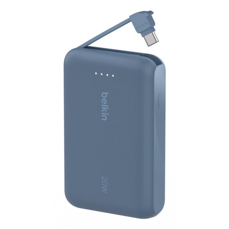 BOOSTCHARGE POWERBANK 10K W INTEGRATED CABLE,BLUE