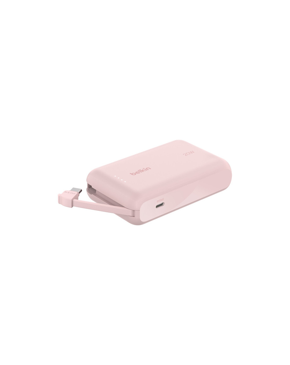 BOOSTCHARGE POWERBANK 10K W INTEGRATED CABLE,PINK BOOSTCHARGE POWERBANK 10K W INTEGRATED CABLE,PINK