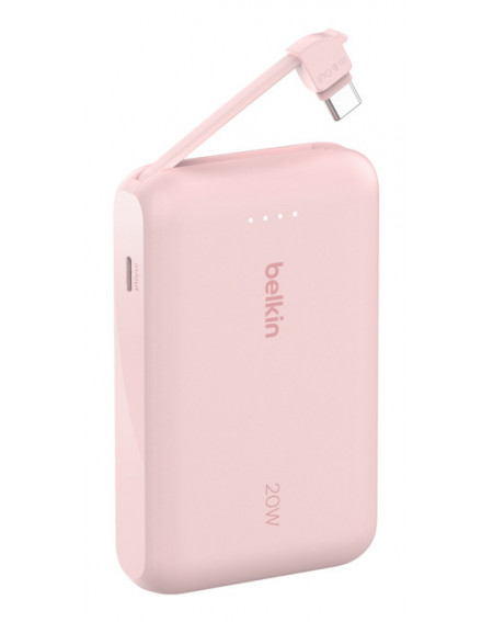 BOOSTCHARGE POWERBANK 10K W INTEGRATED CABLE,PINK