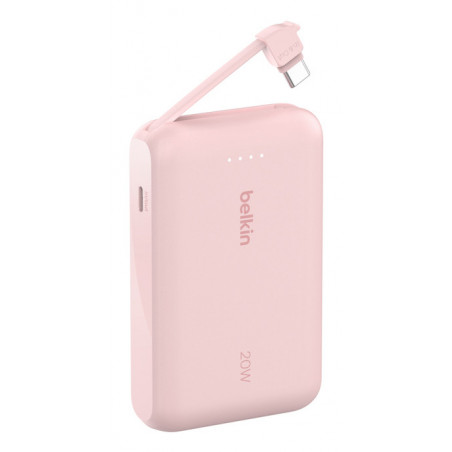 BOOSTCHARGE POWERBANK 10K W INTEGRATED CABLE,PINK