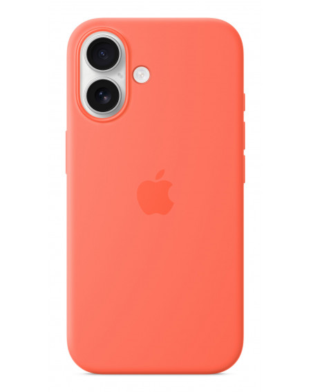 Silicone Case with Magsafe for iPhone 16 - Tangerine